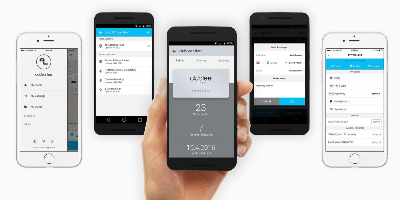 Addison Lee — ride tracking