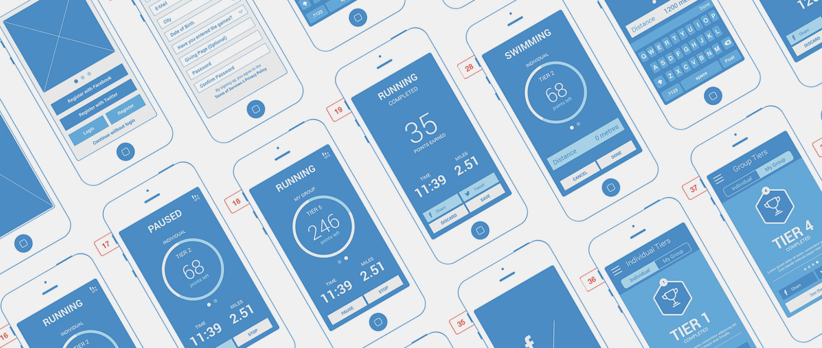 Sport Relief 2014 — fundraising app UI