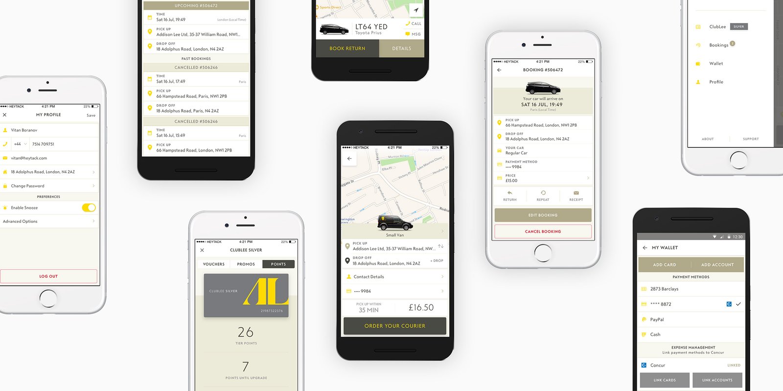 New Addison Lee — ride tracking